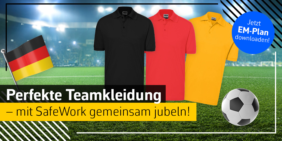 EM 2024 - Passende Teamkleidung für Arbeit und Publicviewing!